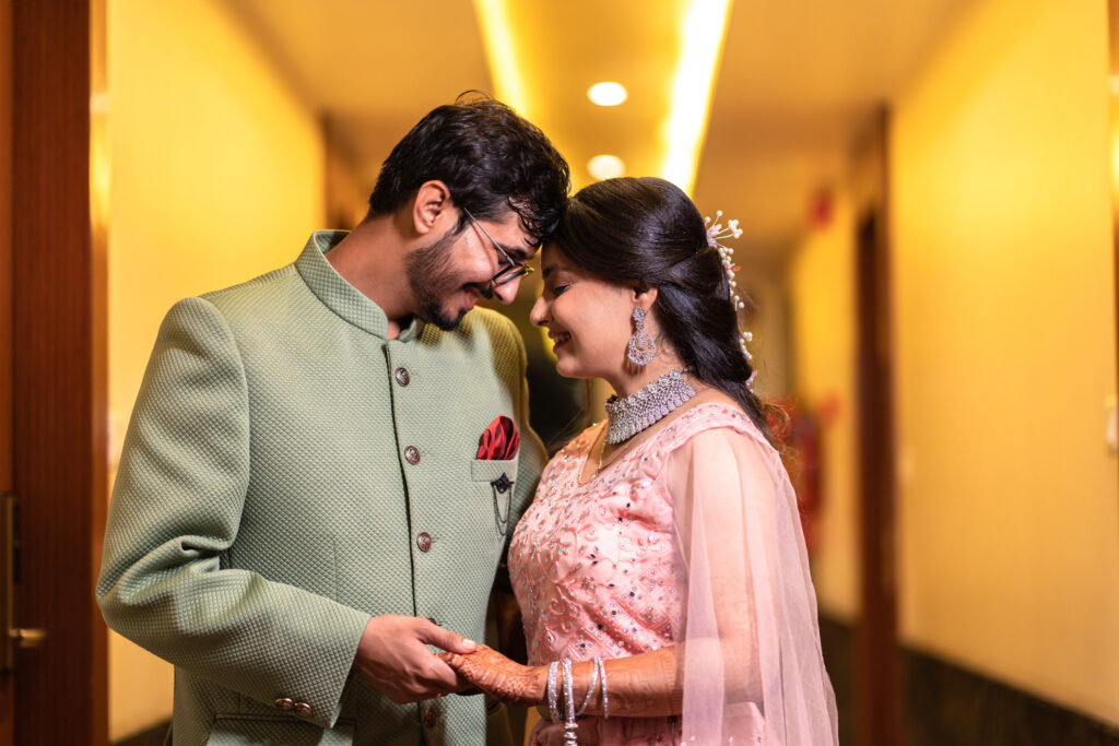 pink in bride and yellow background